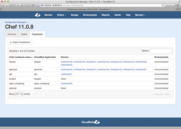 IT Self Service Chef Configuration Management